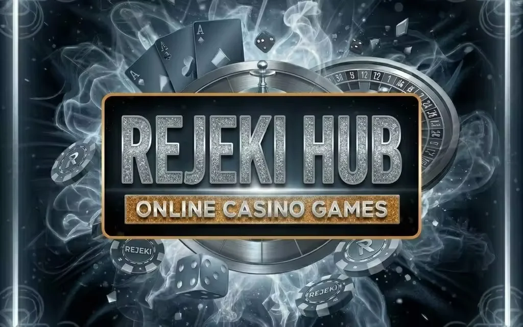 A polished and intuitive REJEKI HUB dashboard showcasing smart navigation and organized game categories